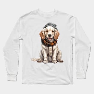 Winter English Setter Dog Long Sleeve T-Shirt